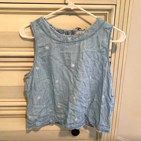 Anthropology | Polka Dot Chambray Tank - Picture 2 of 7